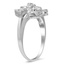 The Fania Ring, smalltop view on a hand