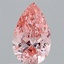 0.92 Ct. Fancy Vivid Pink Pear Lab Grown Diamond
