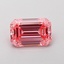 1.11 Ct. Fancy Vivid  Pink Emerald Lab Grown Diamond