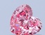 0.46 Ct. Fancy Vivid Pink Heart Lab Grown Diamond