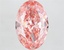 9.03 Ct. Fancy Vivid  Pink Oval Lab Grown Diamond