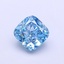 1.04 Ct. Fancy Vivid  Blue Cushion Lab Grown Diamond