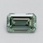 1.00 Ct. Fancy Vivid Green Emerald Lab Grown Diamond