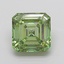 4.74 Ct. Fancy Vivid  Green Asscher Lab Grown Diamond