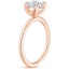 14K Rose Gold Audrey Perfect Fit 1.4mm Solitaire Ring, smallside view