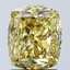 2.06 Ct. Fancy Vivid Yellow Cushion Lab Grown Diamond