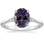 Platinum Aria Three Stone Diamond Ring (1/10 ct. tw.), smalltop view