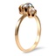 The Oiva Ring, smalltop view on a hand
