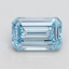 1.01 Ct. Fancy Intense Blue Emerald Lab Grown Diamond
