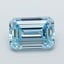 4.70 Ct. Fancy Vivid  Blue Emerald Lab Grown Diamond