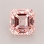 1.29 Ct. Fancy Intense Pink Asscher Lab Grown Diamond