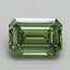 1.07 Ct. Fancy Vivid Green Emerald Lab Grown Diamond