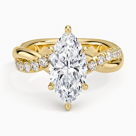 Cascade Twisted Diamond Ring