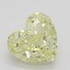 0.69 Ct. Fancy Yellow Heart Diamond