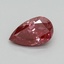 0.62 Ct. Fancy Vivid Red Pear Lab Grown Diamond