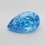 4.05 Ct. Fancy Vivid Blue Pear Lab Grown Diamond