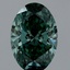 2.52 Ct. Fancy Vivid Green Oval Lab Grown Diamond