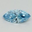0.63 Ct. Fancy Vivid Blue Marquise Lab Grown Diamond