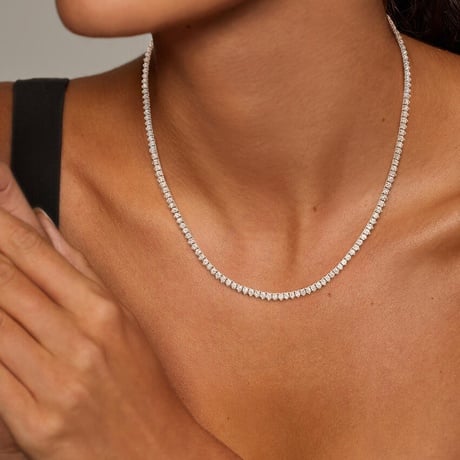 18 in. Perfect Three-Prong Diamond Tennis Necklace (7 ct. tw.)