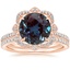 14K Rose Gold Reina Diamond Ring with Luxe Ballad Diamond Ring (1/4 ct. tw.)