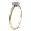 The Debra Ring, smalltop view on a hand
