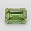 5.11 Ct. Fancy Vivid  Green Emerald Lab Grown Diamond
