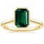 18K Yellow Gold Margot Bezel Ring, smalltop view