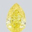 0.66 Ct. Fancy Intense Yellow Pear Lab Grown Diamond