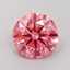 3.23 Ct. Fancy Vivid Pink Round Lab Grown Diamond