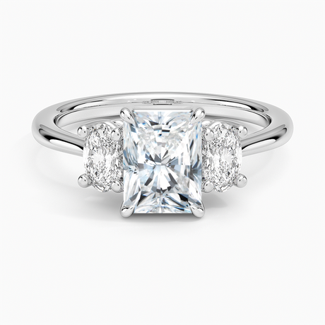 Oval-Cut Three Stone Diamond Ring