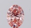 1.07 Ct. Fancy Vivid  Pink Oval Lab Grown Diamond