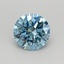 0.42 Ct. Fancy Vivid Blue Round Lab Grown Diamond