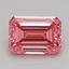 0.53 Ct. Fancy Vivid Pink Emerald Lab Grown Diamond