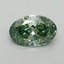 1.1 Ct. Fancy Vivid Pacific Green Oval Lab Grown Diamond