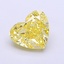 1.50 Ct. Fancy Vivid Yellow Heart Lab Grown Diamond