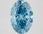 3.11 Ct. Fancy Vivid Blue Oval Lab Grown Diamond
