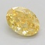 1.01 Ct. Fancy Intense  Yellow Oval Lab Grown Diamond