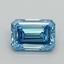 1.08 Ct. Fancy Vivid Blue Emerald Lab Grown Diamond
