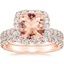 14KR Morganite Estelle Diamond Bridal Set (1 1/3 ct. tw.), smalltop view