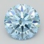 1.62 Ct. Fancy Vivid  Blue Round Lab Grown Diamond
