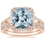 14KR Aquamarine Fortuna Diamond Bridal Set (2/3 ct. tw.), smalltop view