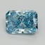 2.02 Ct. Fancy Vivid Blue Radiant Lab Grown Diamond