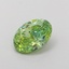 1.00 Ct. Fancy Vivid  Green Oval Lab Grown Diamond