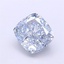 1.15 Ct. Fancy Intense Blue Cushion Lab Grown Diamond