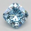 2.63 Ct. Fancy Intense Blue Cushion Lab Grown Diamond