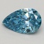 1.00 Ct. Fancy Vivid Blue Pear Lab Grown Diamond