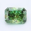 1.03 Ct. Fancy Vivid Green Radiant Lab Grown Diamond
