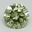 3.03 Ct. Fancy Vivid Green Round Lab Grown Diamond