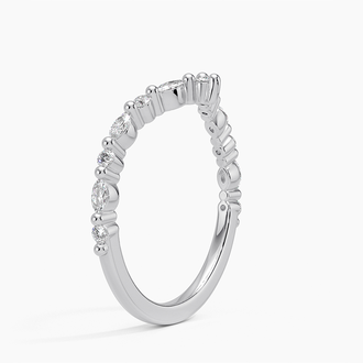 Delicate Versailles Contour Diamond Ring (1/3 ct. tw.) in Platinum