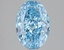2.10 Ct. Fancy Vivid Blue Oval Lab Grown Diamond